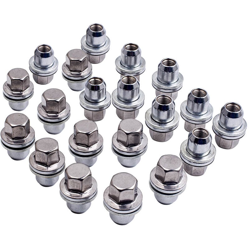 foto del prodotto lega ruota dado per range rover sport set x20 nuts completa in acciaio inox