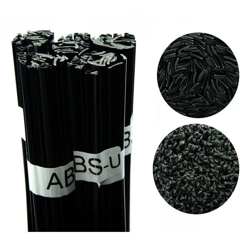 foto del prodotto legante per saldatura in plastica abs u nero 100g