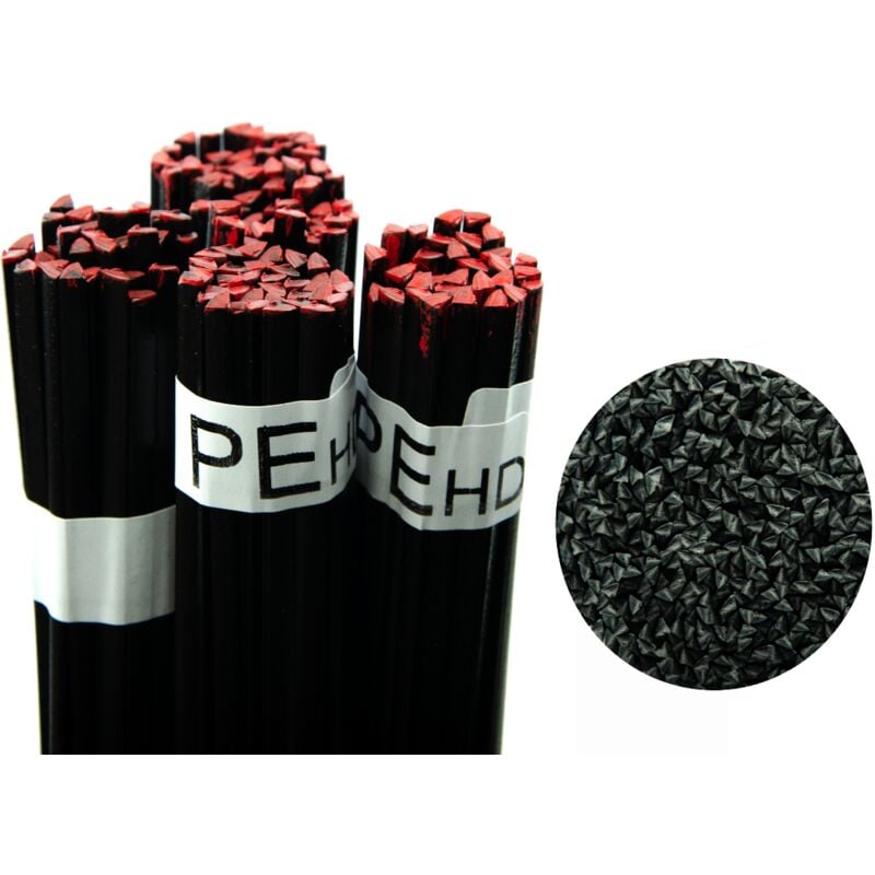 foto del prodotto legante per saldatura in plastica pehd nero 100 g triangolo 3,5 mm