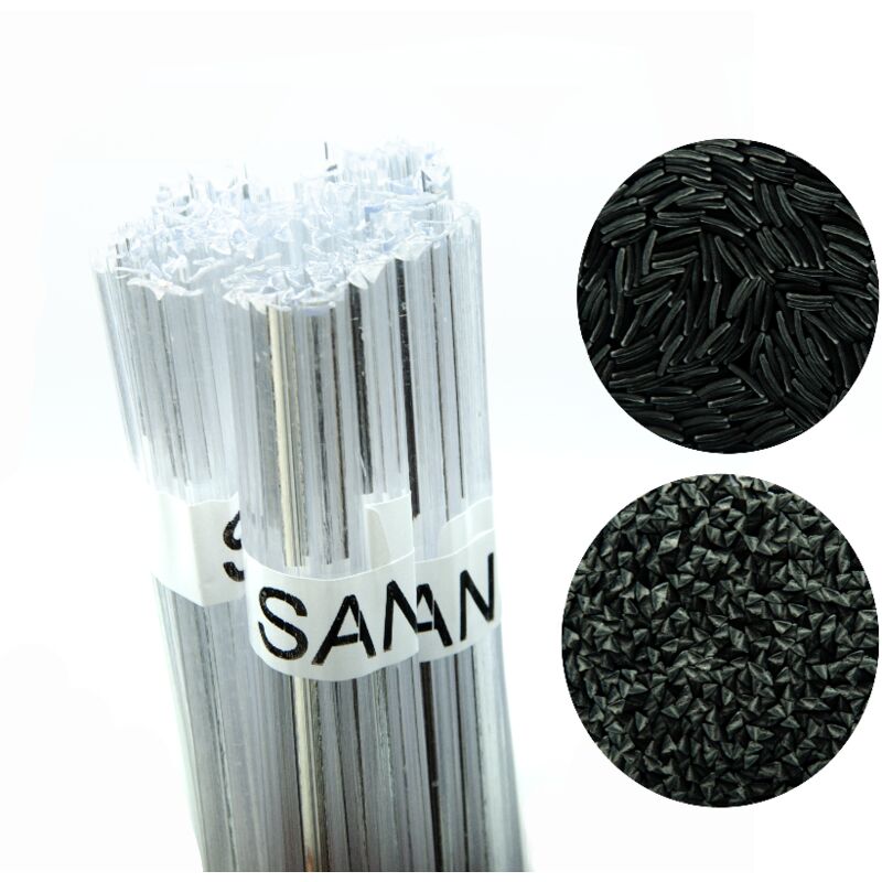 foto del prodotto legante per saldatura in plastica trasparente san 100g