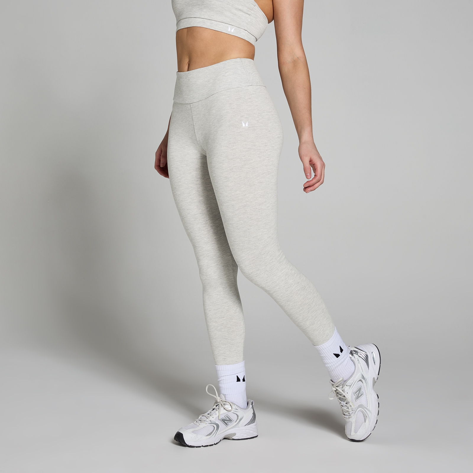 foto del prodotto leggings mp basics da donna grigio chiaro m lange s