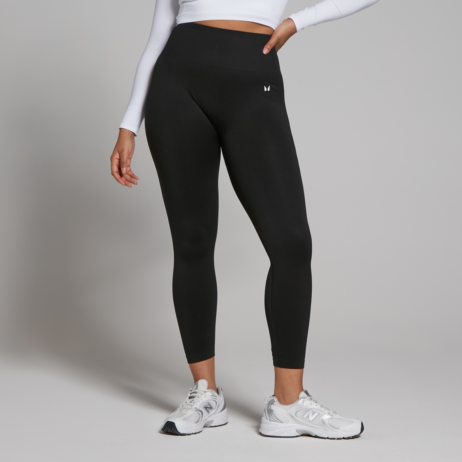 foto del prodotto leggings senza cuciture 7 8 mp shape da donna neri xl