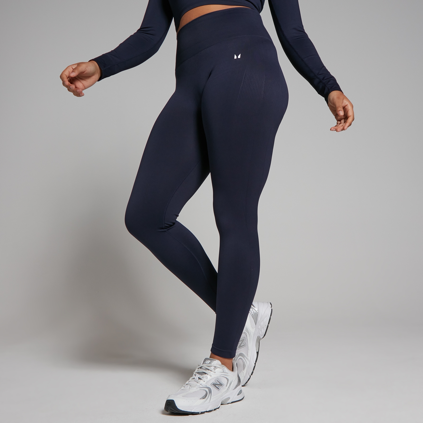 foto del prodotto leggings senza cuciture mp shape da donna blu navy xs