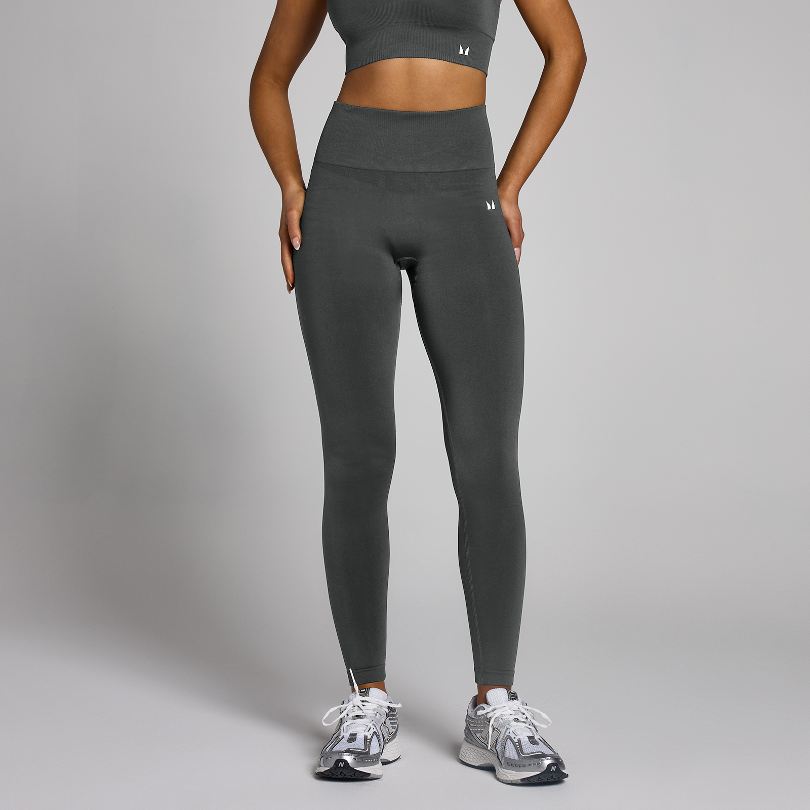 foto del prodotto leggings senza cuciture mp tempo da donna grigio notte xl