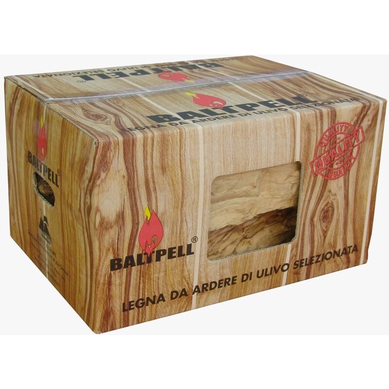 foto del prodotto legna da ardere di ulivo selezionata in scatola 10kg baltpell