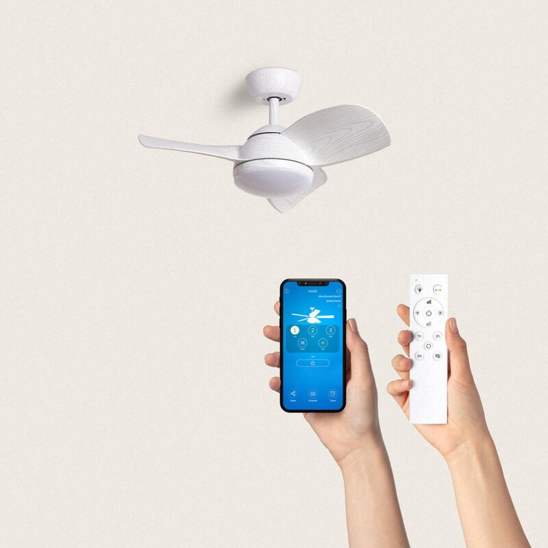 foto del prodotto legno bianco legno bianco con luce controller a parete telecomando s 