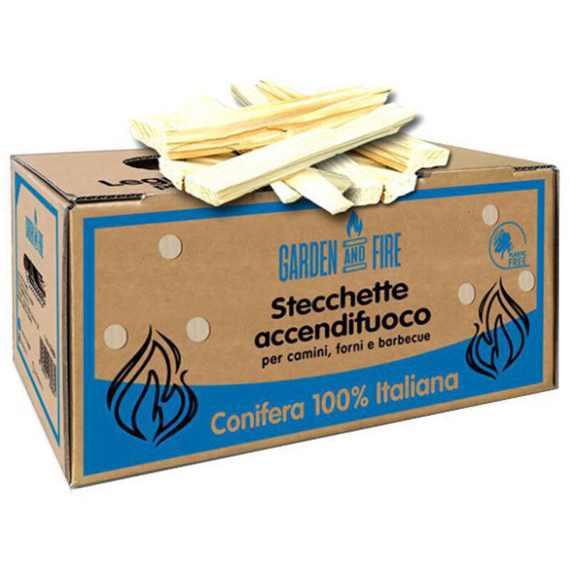 foto del prodotto legno stecchette accendifuoco kg2,5 garden fire