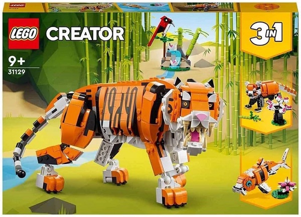 foto del prodotto lego 31129 tigre maestosa