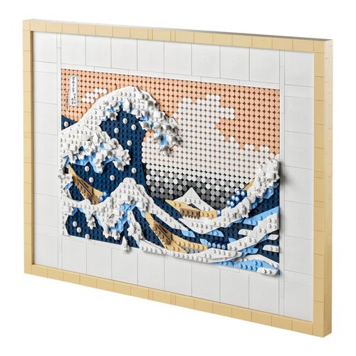 foto del prodotto lego 31208 art hokusai la grande onda, set fai da te, hobby creativi per adulti, quadri soggiorno giapponesi