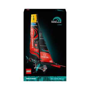 foto del prodotto lego 42174 technic emirates team new zealand ac75, modellino di nave yacht da costruire, kit modellismo per adulti con b