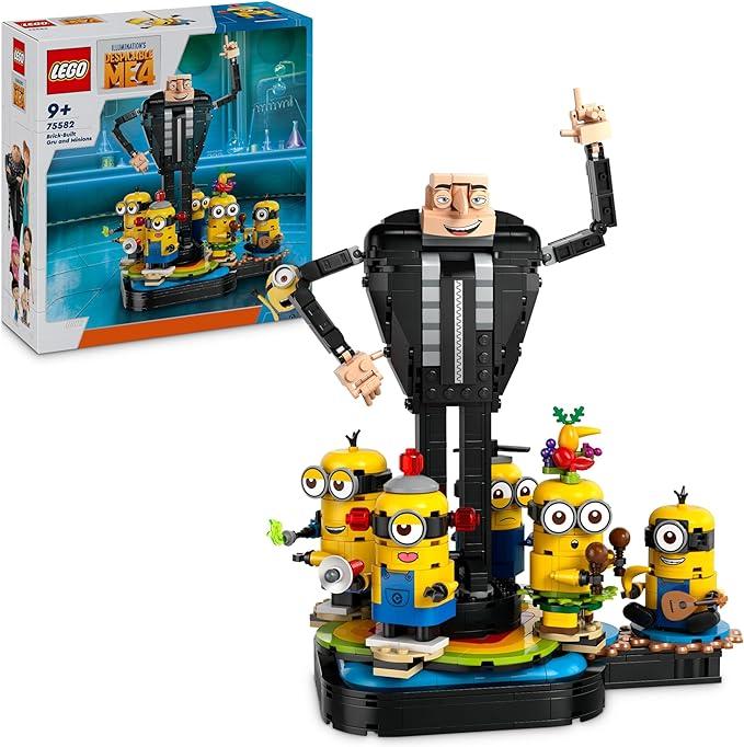 foto del prodotto lego 75582 cattivissimo me gru e minions in mattoncini, set dal film della illumination, personaggi da costruire che dan