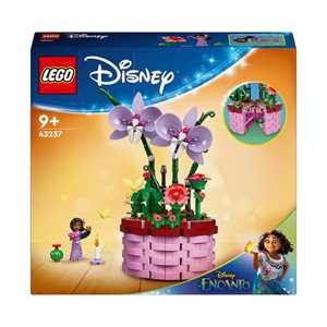 foto del prodotto lego disney 43237 vaso di fiori di isabela giochi per bambini 9 con mini bambolina e cesto apribile regalo dal film encanto
