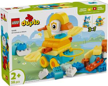 foto del prodotto lego duplo (10448). town animali su ruote 3 in 1