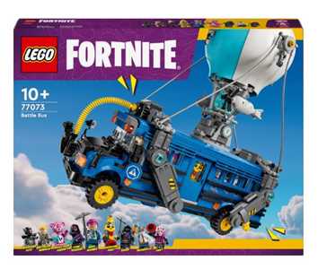 foto del prodotto lego fortnite 77073 bus della battaglia, autobus giocattolo da costruire con 10 personaggi, giochi bambini 10 da collezione