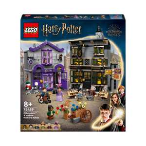 foto del prodotto lego harry potter 76439 olivander e madama mcclan abiti per tutte le occasioni, giochi per bambini 8 con 2 negozi giocattolo