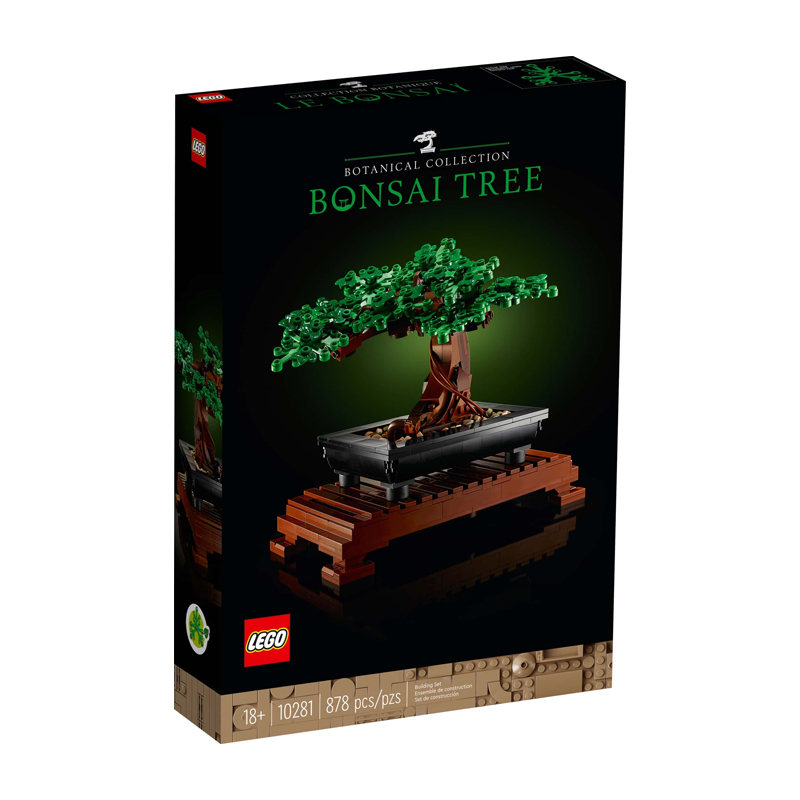 foto del prodotto lego icons 10281 albero bonsai, piante artificiali, costruzione in mattoncini, decorazioni casa, hobby creativi per adulti