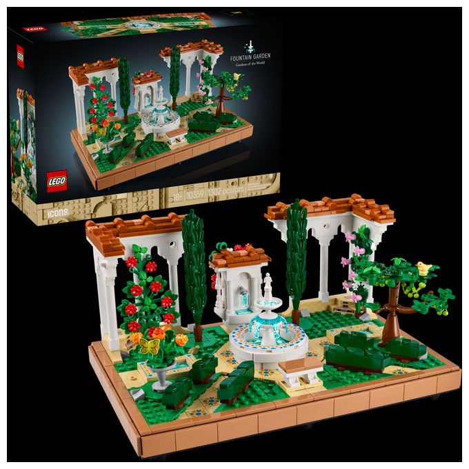 foto del prodotto lego icons il giardino della fontana 10359