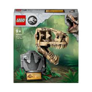 foto del prodotto lego jurassic world 76964 fossili di dinosauro teschio di t. rex giocattolo, giochi per bambini 9 con fossile da costruire