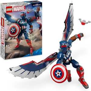 foto del prodotto lego marvel 76296 nuovo personaggio costruibile di captain america, action figure giocattolo snodabile, giochi per bambini 8