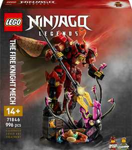 foto del prodotto lego ninjago 71846 . mech cavaliere del fuoco