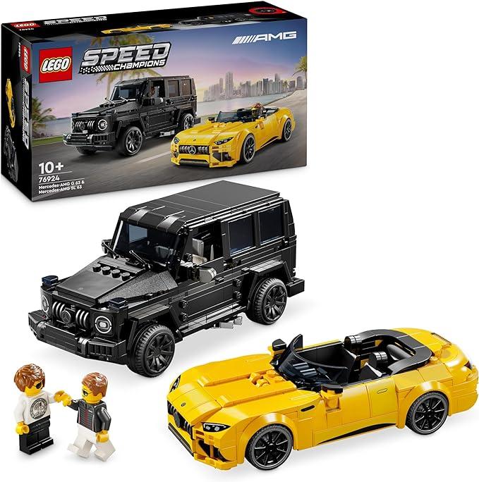 foto del prodotto lego speed champions mercedes-amg g 63 e mercedes-amg sl 63, macchine giocattolo da costruire, 2 modellini di auto per b