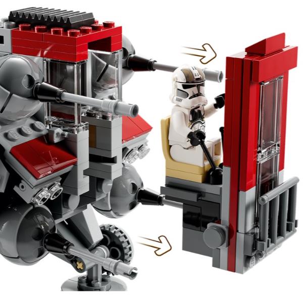 foto del prodotto lego star wars 75337 walker at te, modellino da costruire, gambe snodabili, cloni soldato, droidi da battaglia e droide ragno