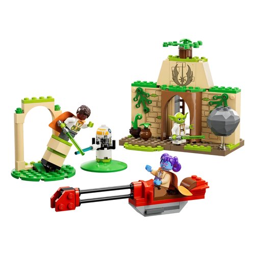 foto del prodotto lego star wars 75358 tempio jedi su tenoo con maestro yoda spade laser giocattolo droide e speeder bike giochi bambini 4 