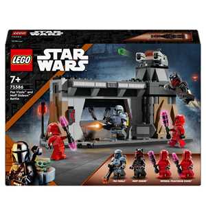 foto del prodotto lego star wars 75386 battaglia tra paz vizsla e moff gideon, giochi d'avventura per bambini 7 da collezione con 4 minifigure