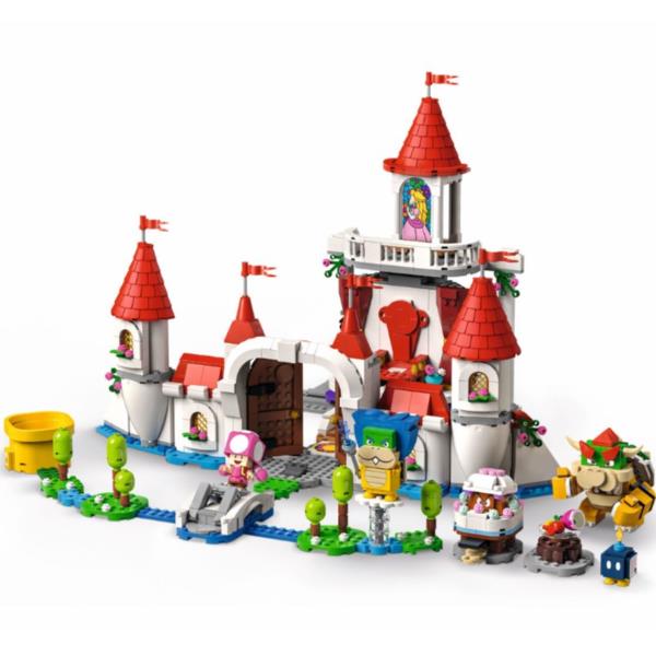 foto del prodotto lego super mario 71408 pack espansione castello di peach, giocattoli creativi con 5 figure, si combina con gli starter pack
