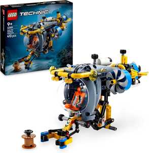 foto del prodotto lego technic 42201 sottomarino per esplorazioni abissali, giocattolo con eliche mobili e cabina apribile, giochi bambini 9+