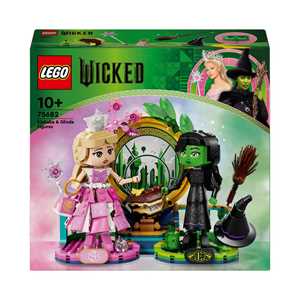 foto del prodotto lego wicked 75682 personaggi di elphaba e glinda, giochi di fantasia per bambini 10 anni, 2 figure da costruire, idea regalo