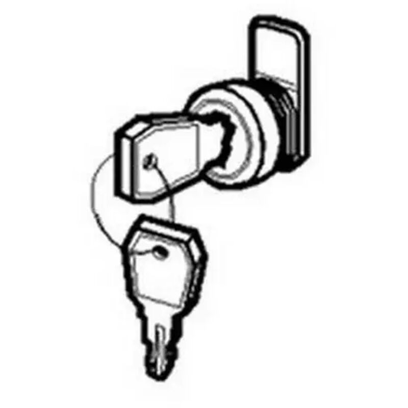 foto del prodotto legrand 001491 serratura a chiave n 850 per scatole modulari da incasso s