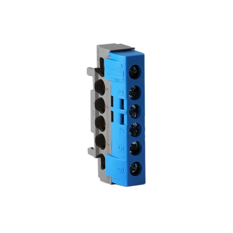 foto del prodotto legrand 004815 morsettiera di distribuzione neutro ip2x 1 connessione da 10 a 35mm blu l.62mm