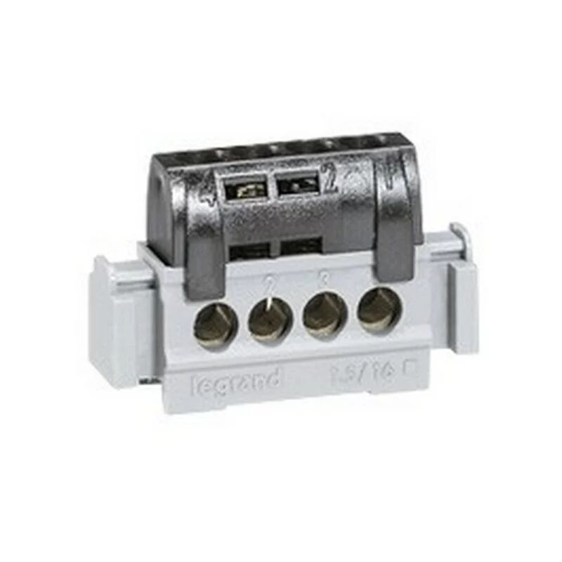 foto del prodotto legrand 004850 morsettiera distribuzione ip 2x fase nero l 47 mm