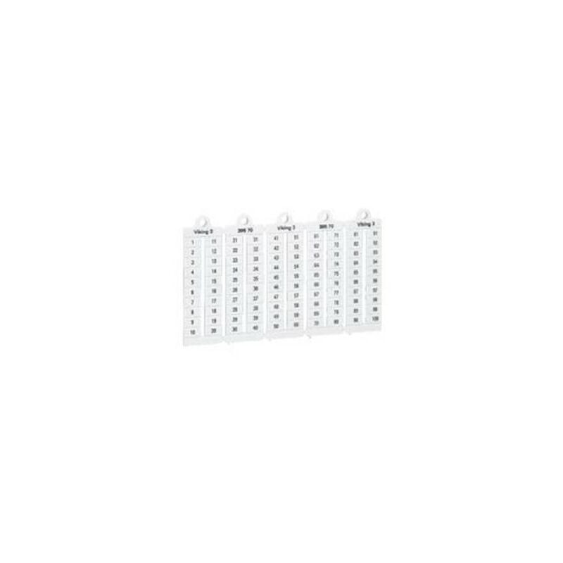 foto del prodotto legrand 039516 piastra segnaletica per blocchi di giunzione viking 3 lect horiz passo 6 numeri da 11 a 20