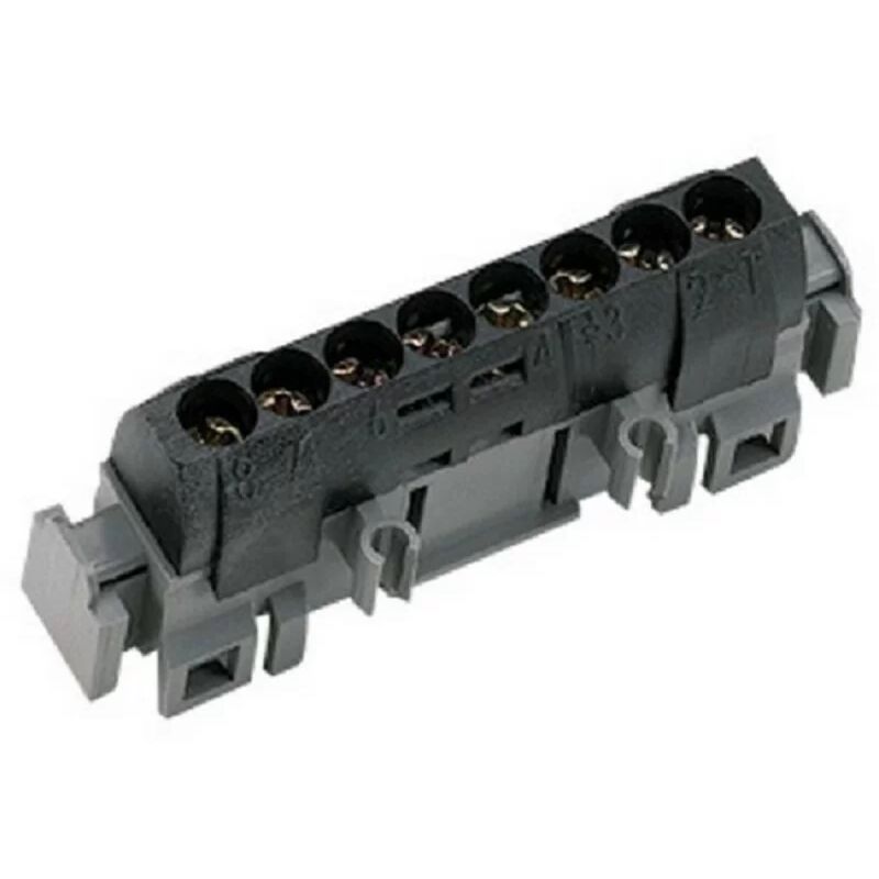 foto del prodotto legrand 04852 morsettiera di distribuzione ip 2x fase 8 connessioni da 1,5 a 16 mm nero l 75 mm