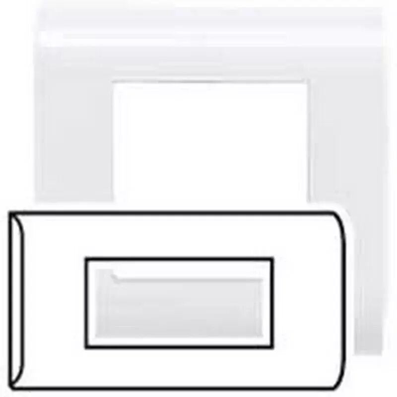 foto del prodotto legrand 075010 placca mosaico vecchio montaggio orizzontale 4 moduli bianco ral 9010 