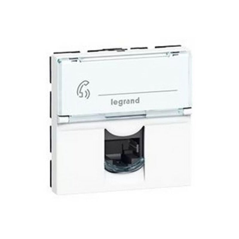 foto del prodotto legrand 076565 presa rj45 prog mosaic cat. 6 ftp 2 mod bianco lcs 