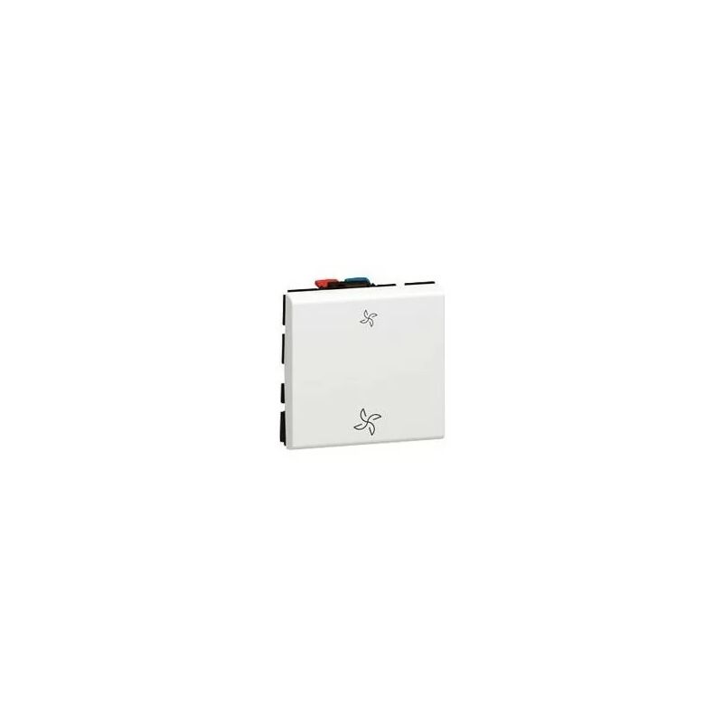 foto del prodotto legrand 077027 prog mosaic deviatore antimicrobico per comando diretto vmc 2mod 10ax bianco
