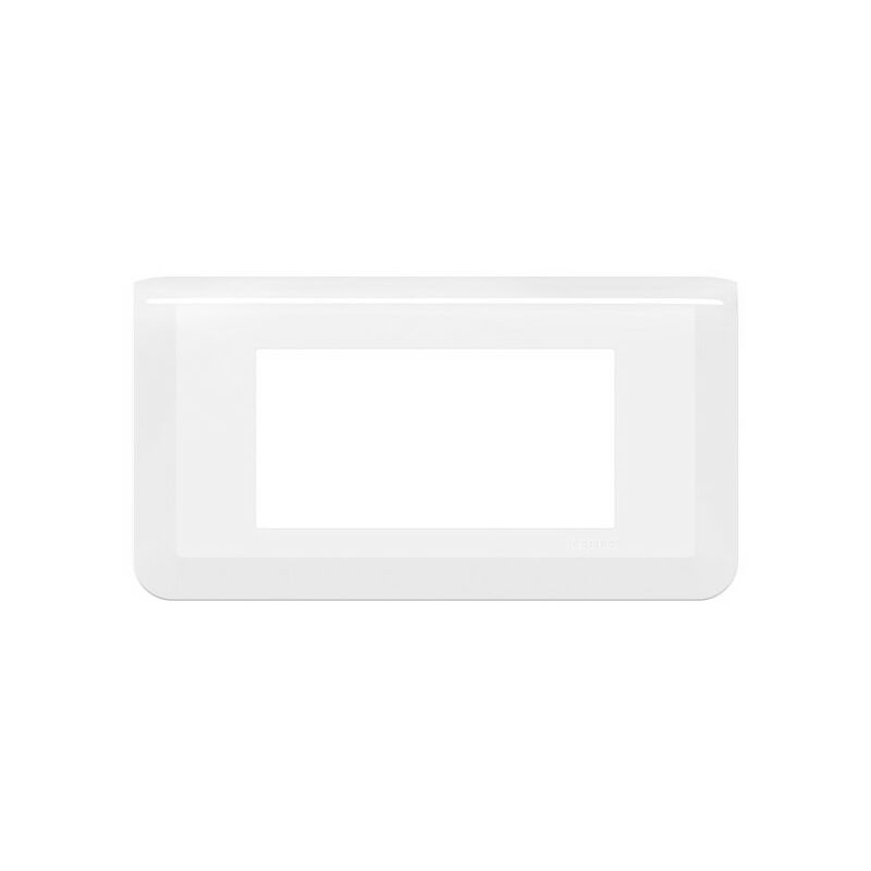 foto del prodotto legrand 078814l placca di finitura bianca orizzontale per 4 moduli mosaico