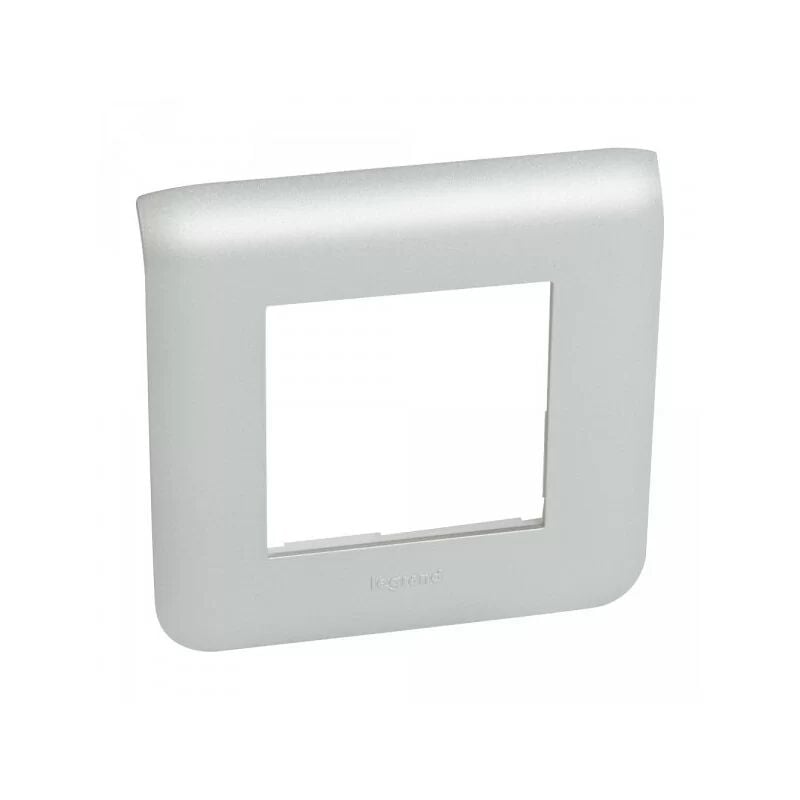 foto del prodotto legrand 079302 plaque pour prise et interrupteur mosaic 2 mod. alu