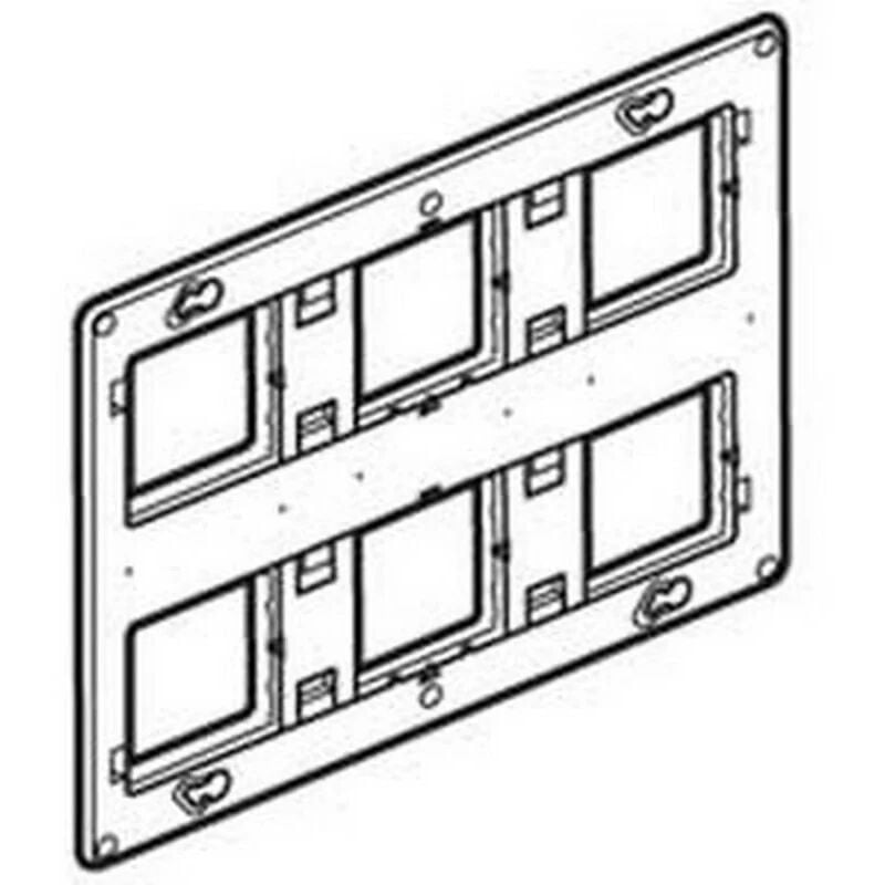 foto del prodotto legrand 080266 support grand format batibox prog mosaic 2 x 3 postes 2 x 6 8 mod