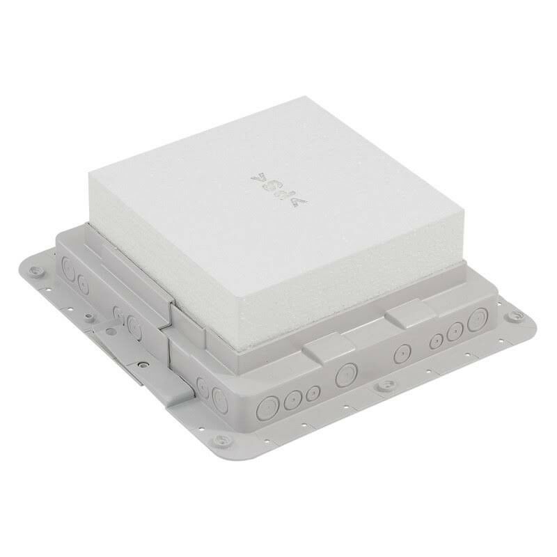 foto del prodotto legrand 089632 scatola da incasso in plastica per scatola da pavimento 24 mod o alta. 65 mm 16 mod