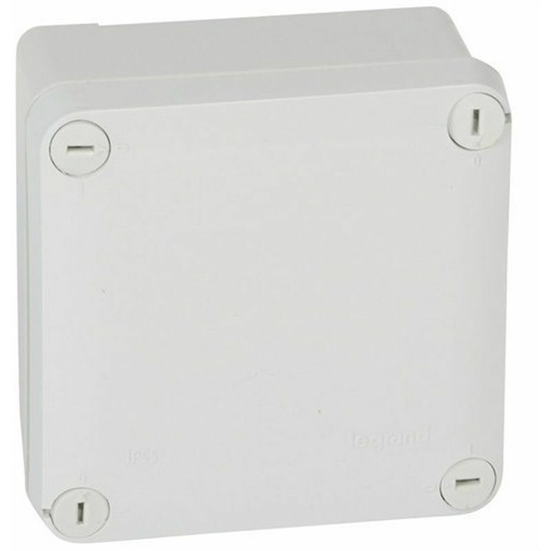 foto del prodotto legrand 092020 scatola plexus quadrata ip55 ik07 105x105x55mm senza ingressi con coperchio di chiusura opaco con viti in ter