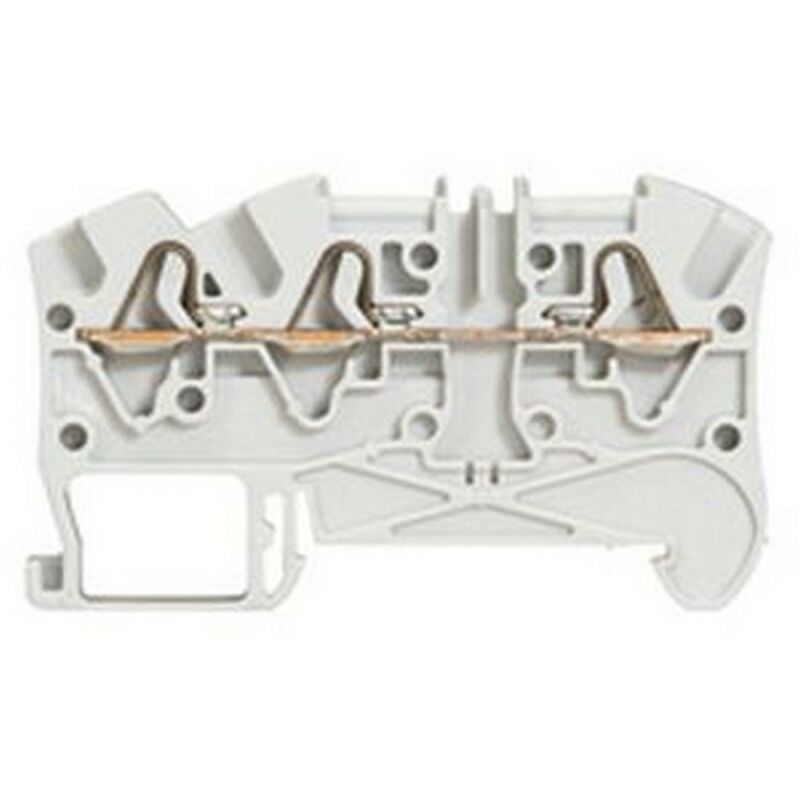 foto del prodotto legrand - 37240 - blocco molla viking 3 snap - 1 scatto/3 conduttori - 1 ingresso/2 uscite - grigio - passo 5