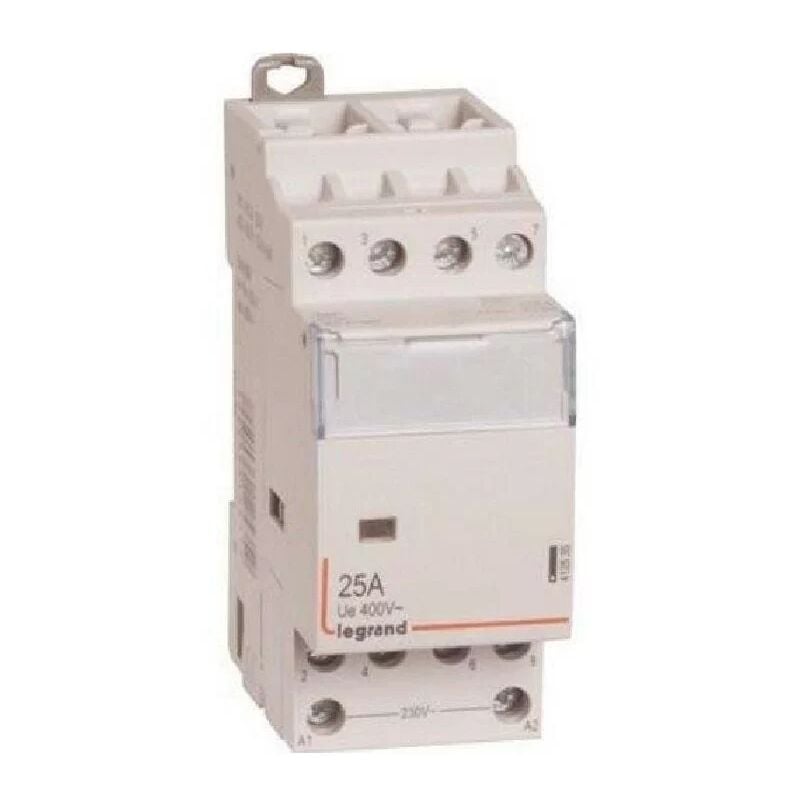 foto del prodotto legrand 412535 contattore di potenza bobina 230v 4p 400v 25a 4f 2 mod