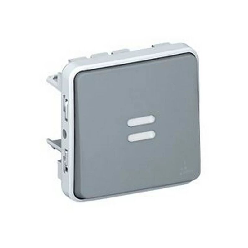 foto del prodotto legrand 69512 interruttore indicatore modulare prog plexo grigio 10 ax plexo