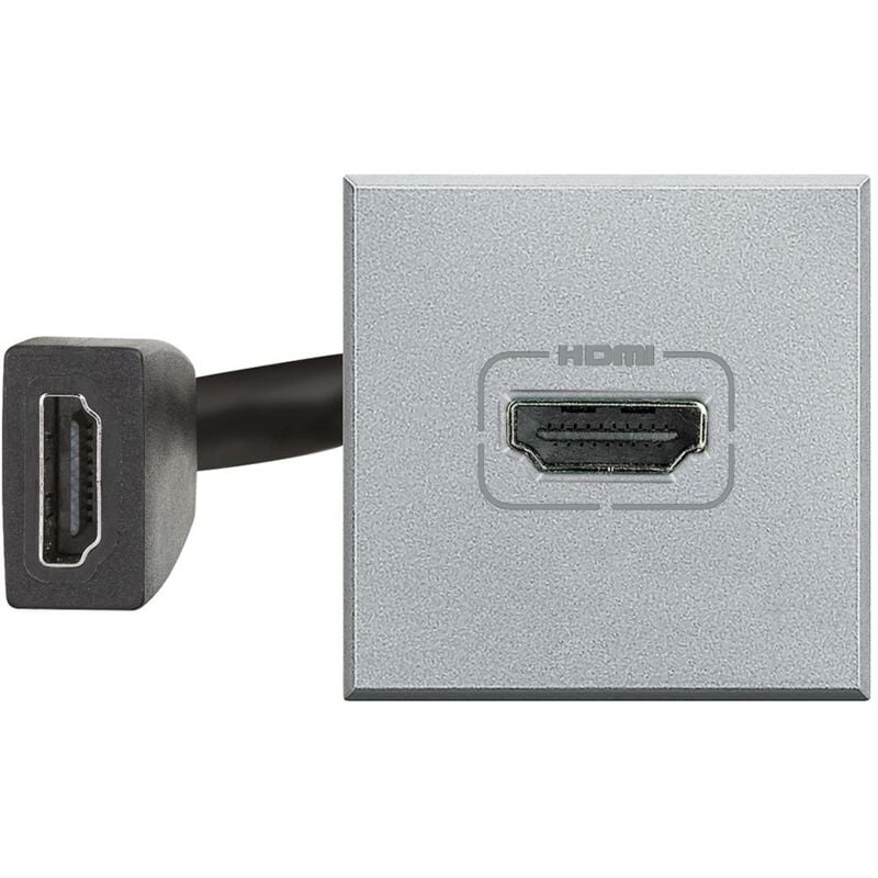 foto del prodotto legrand bticino hc4284 presa video hdmi 2.0 preconnesso 2 moduli axolute colore tech