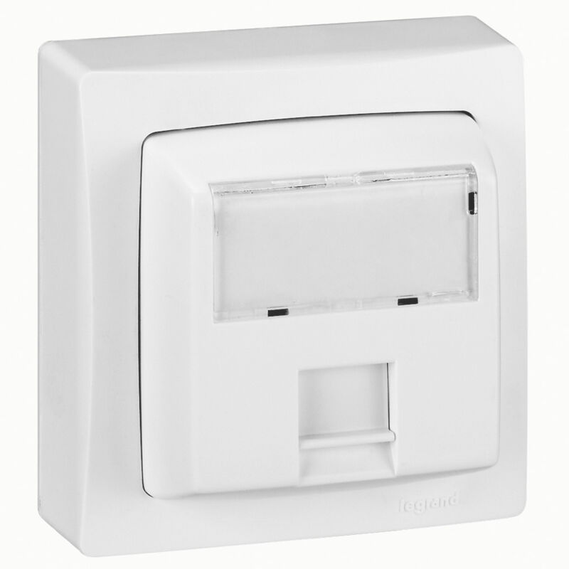 foto del prodotto legrand cat.6 presa ftp 9 contatti attrezzatura di superficie completa bianco son 086047 