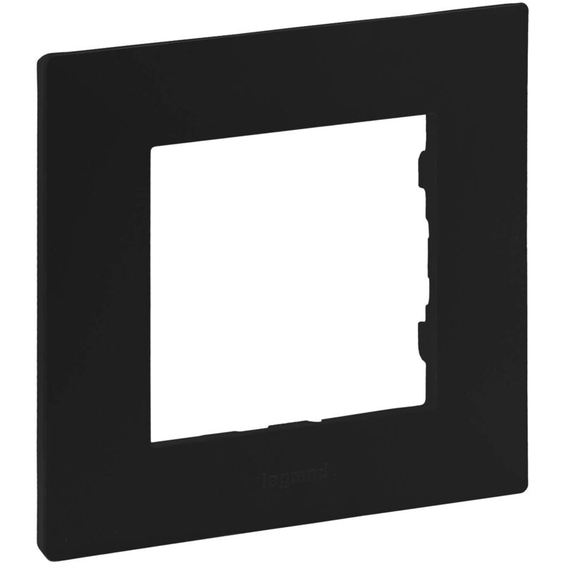 foto del prodotto legrand cornice 1 modulo nilo step 86471 nero